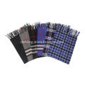 men's plaid woolen cashmere scarf